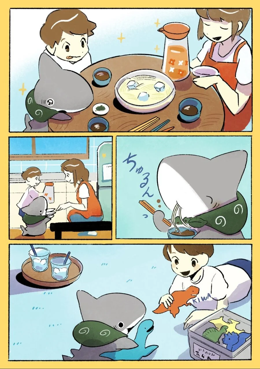 귀여운 아기 상어 만화 모음.manhwa - 이미지 23