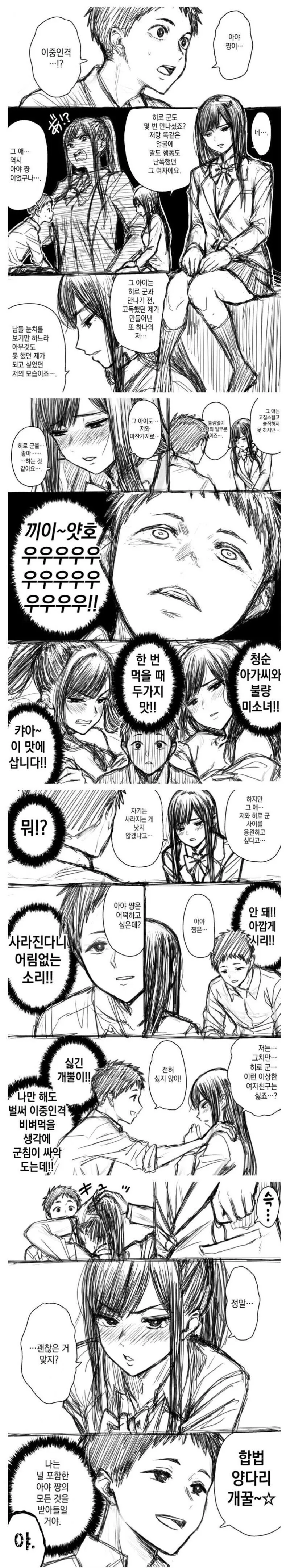이중인격인 여자와 사귀는 만화.manga