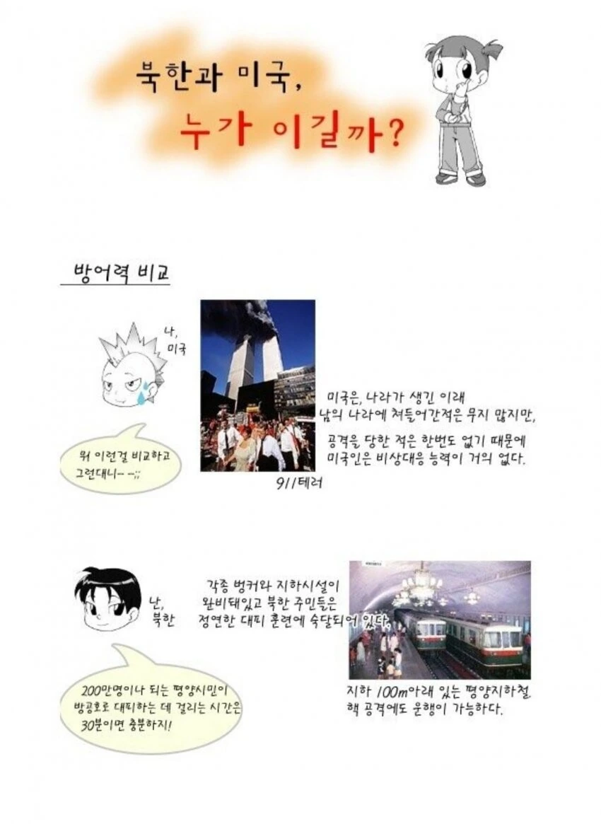 전설이 된 북한 VS 미국 최후의 승자 Manhwa