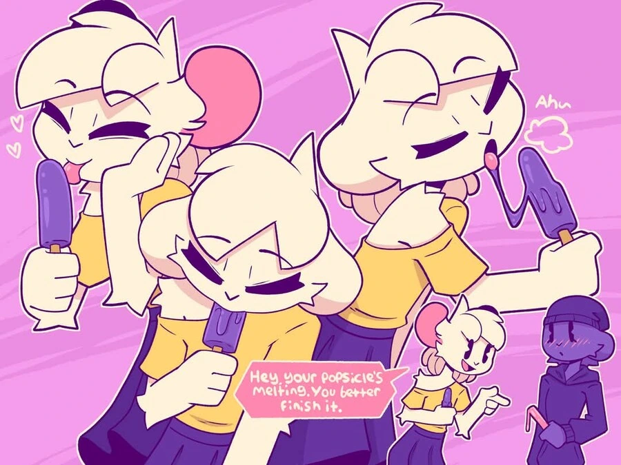 살색 아이스크림 먹는 퍼리 만화.comic