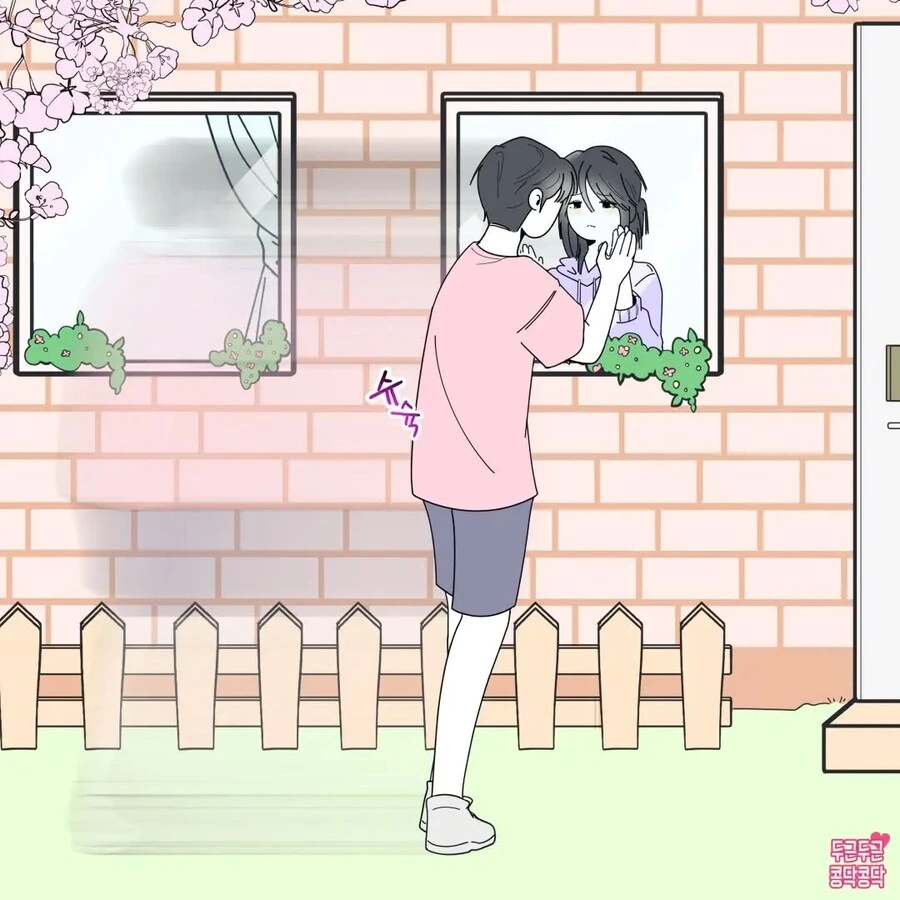여친이랑 딥키스하는 만화 - 이미지 7
