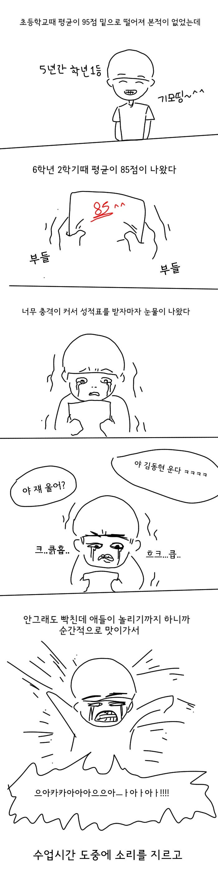 초딩때 투신자.살 해보려 한 썰.manwha