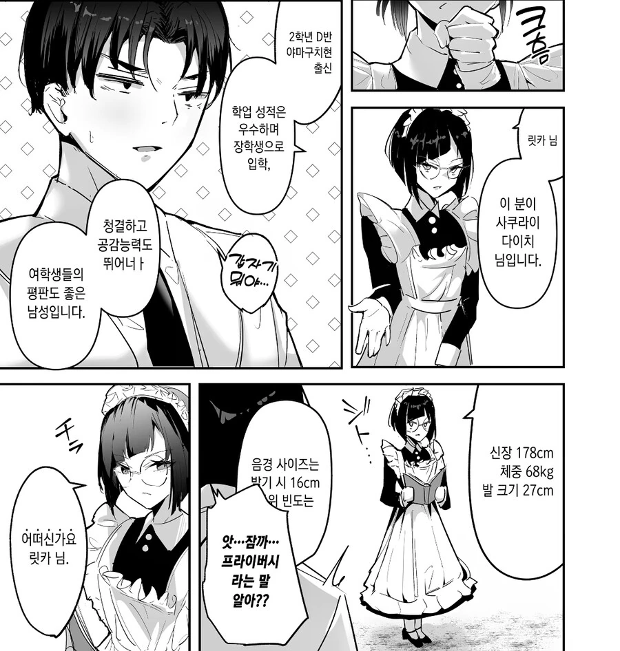 남의 프라이버시는 신경 안쓰는 메이드manga