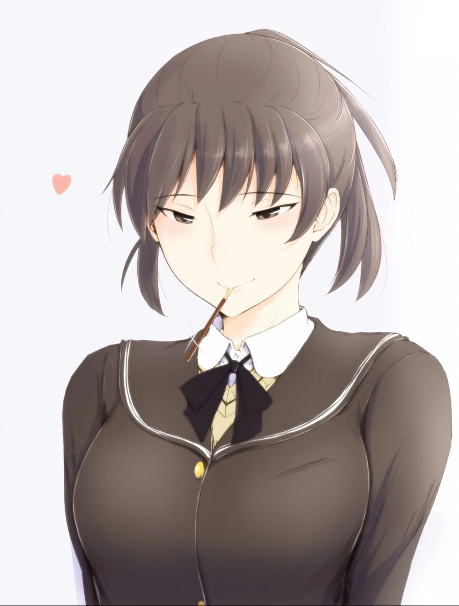입으로 빼빼로 주는 여고생.manga