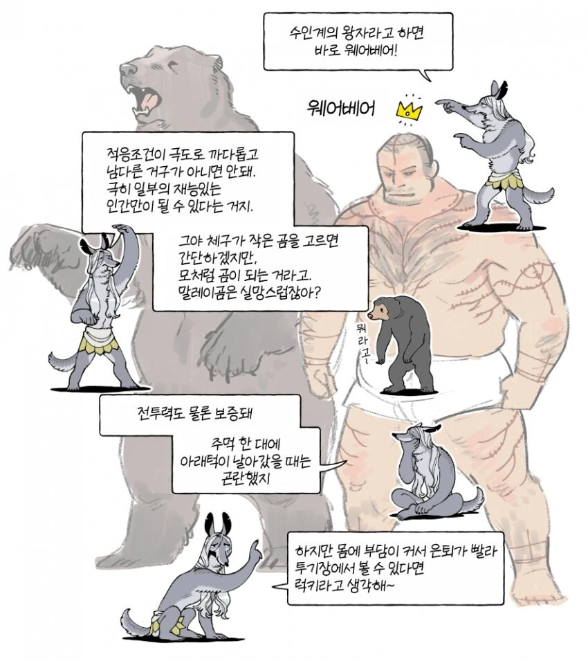 던전밥) 작가가 정리해준 던전밥 내의 수인들 설정.manhwa - 이미지 2