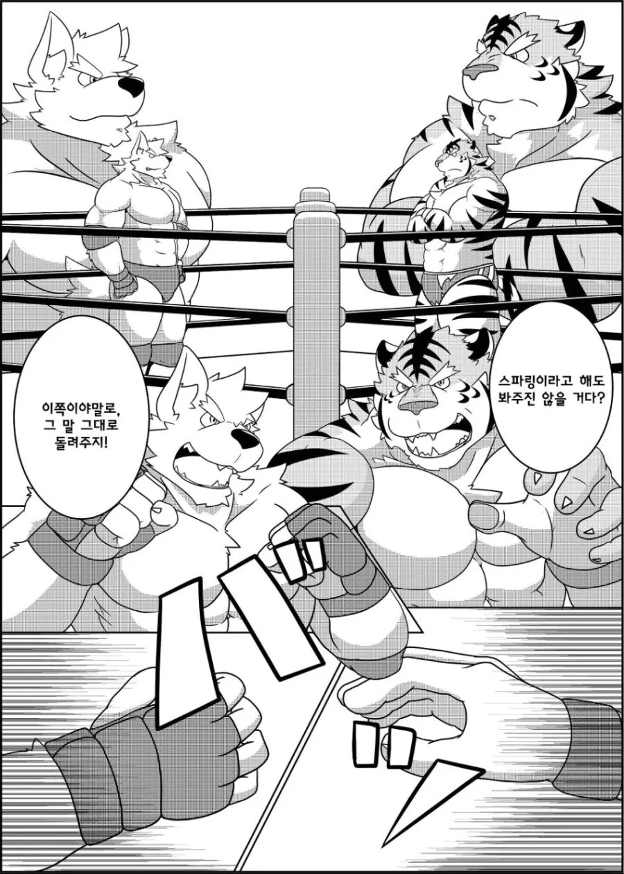 근육퍼리들이 레슬링 하는 manhwa - 이미지 2