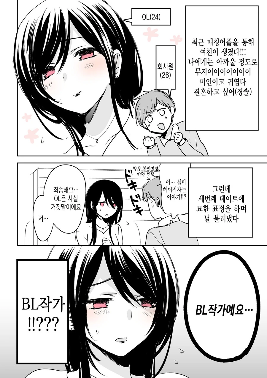 사귀던 여성이 BL 작가였다.manga