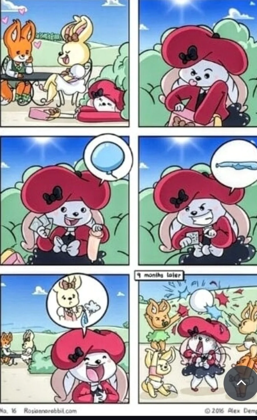 친구가 내 풍선을 터트리니까 복수하는 만화 - 이미지 2