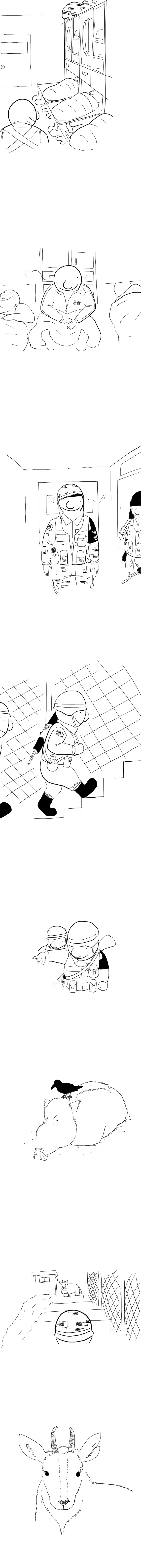 한국 최전방 GOP 병사들의 일과를 담아낸 만화.Manhwa