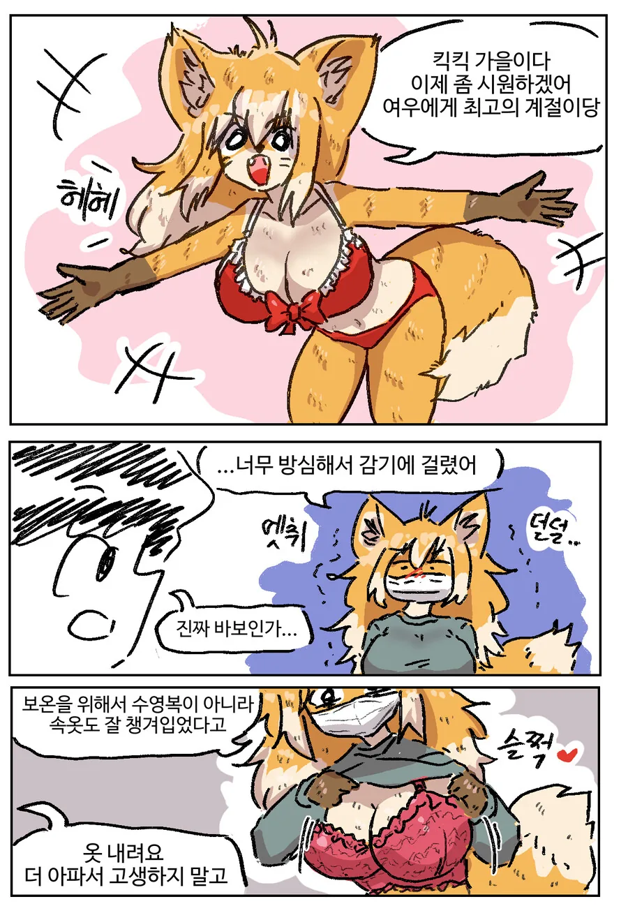 ㅂㅋㄴ 여우와 변태 토끼 과장 만화 - 이미지 25