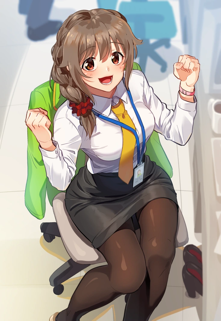 @) 활기차게 입사한 후 야근에 찌드는 치히로씨.manga