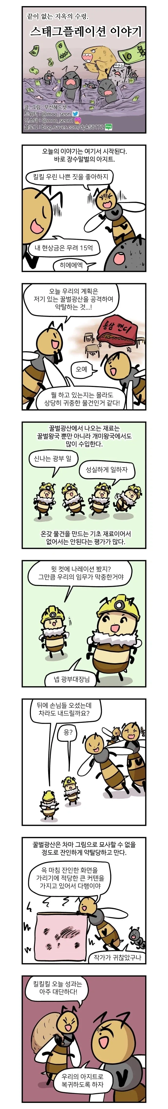 스태그플레이션이 무엇인지 알아보는 만화