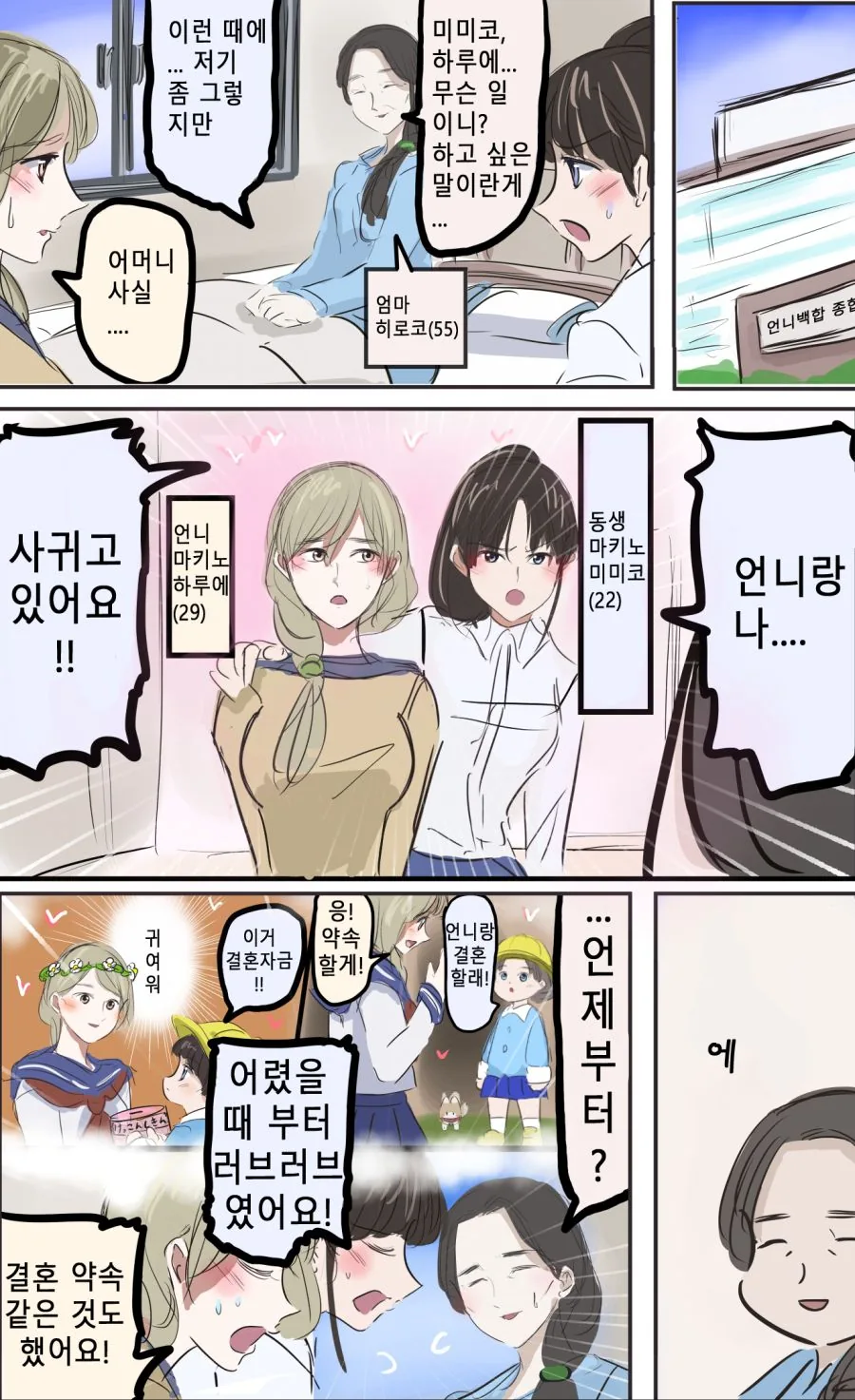 엄마한테 ㄱㅊ백합을 고백하는.manga