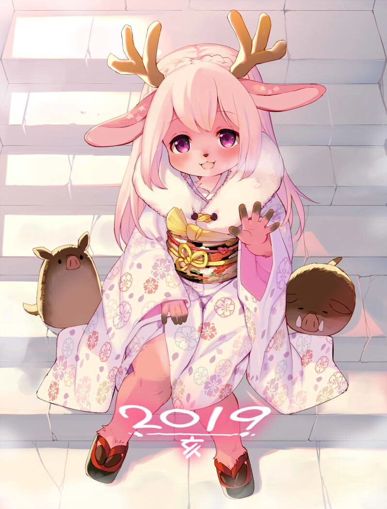[퍼리] 꽃사슴 미소녀