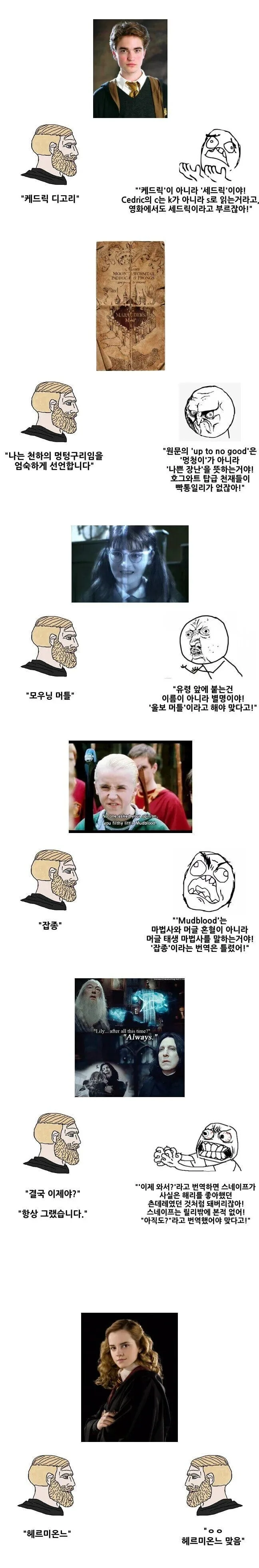 해리포터 오역에 관하여 .manwha