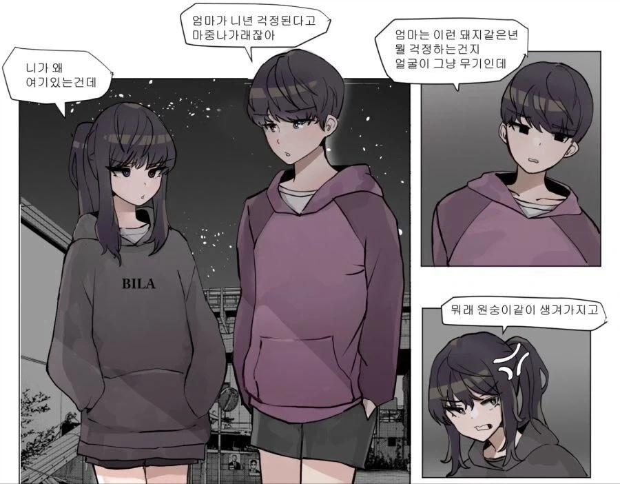현실적인 남매 만화