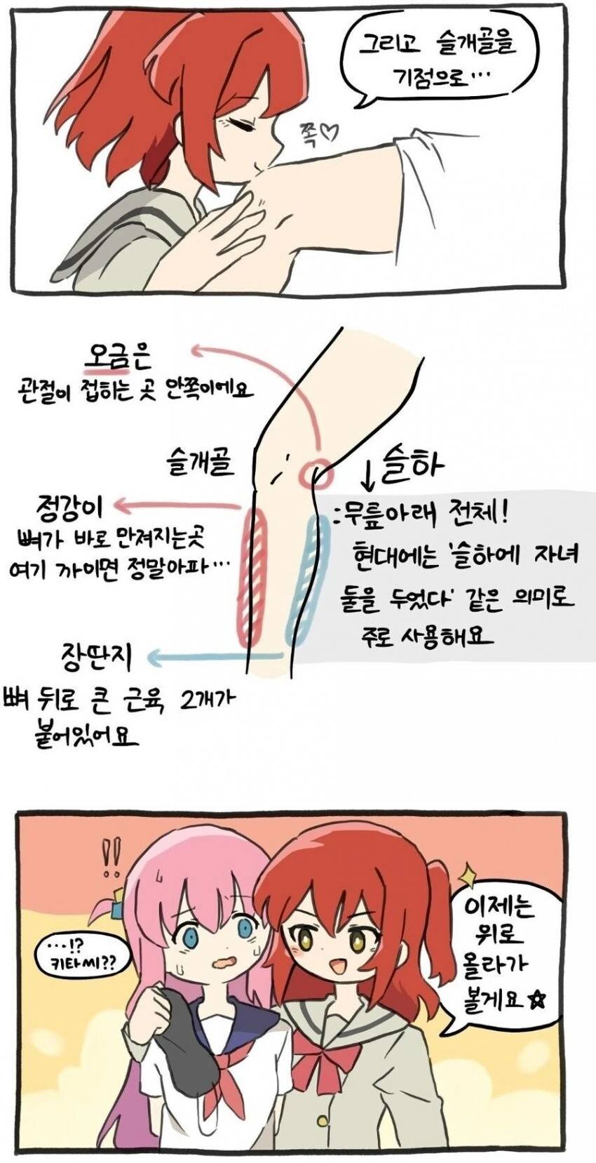 봇치더락) 사람의 신체부위에 대해 공부해보는.manga - 이미지 3