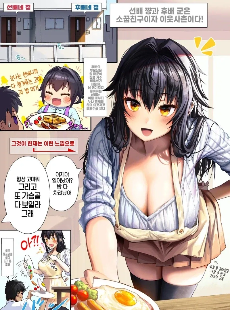옆집 소꿉친구 선배 만화