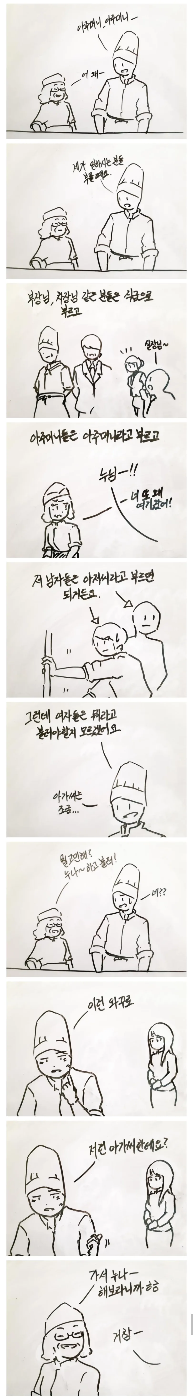 여자들을 뭐라 불러야할지 고민하는 만화.manhwa