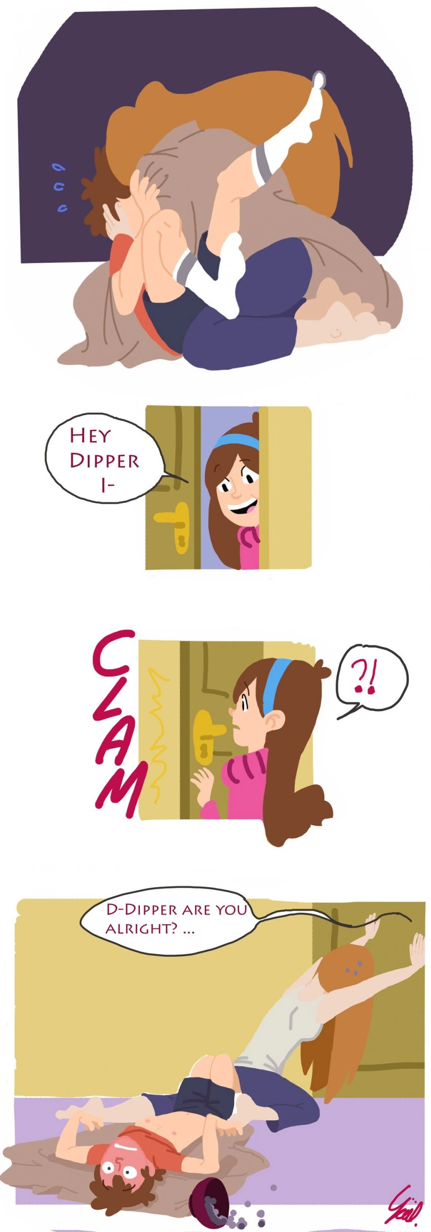 쌍둥이 누나한테 들킬뻔한.manga