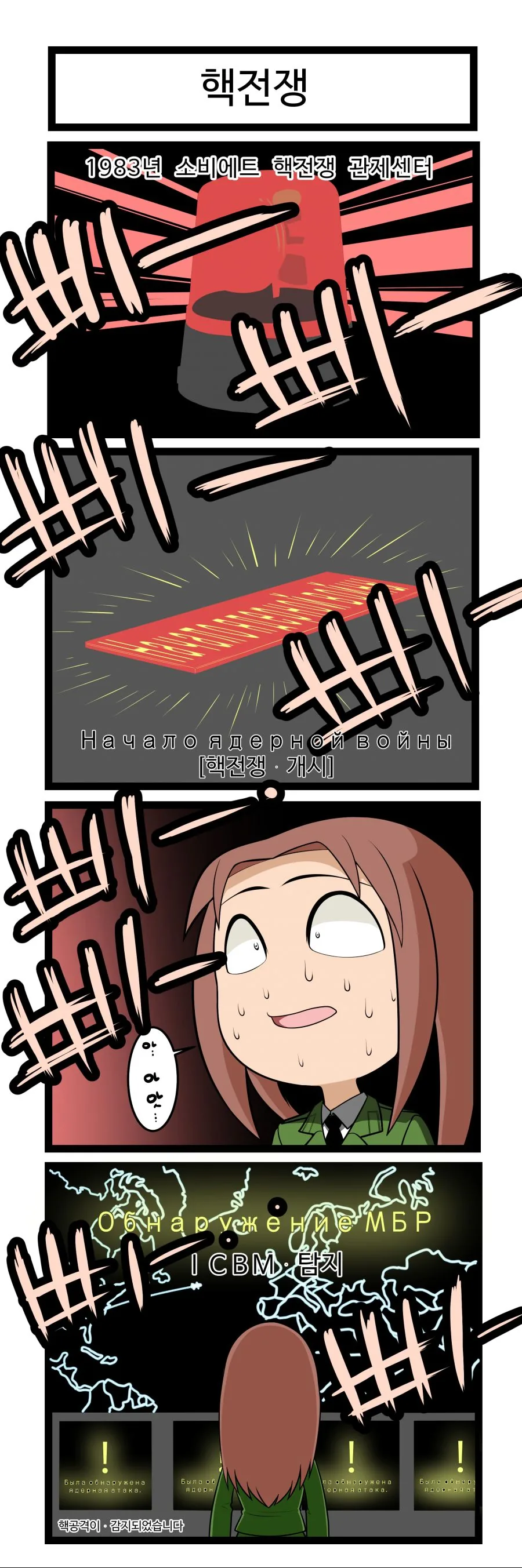 냉전시대에 핵전쟁 터질뻔한.manhwa