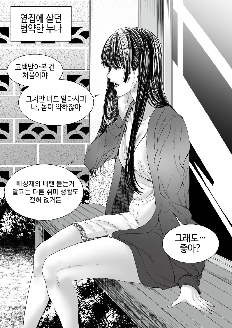 병약한 누나한테 고백하는 만화