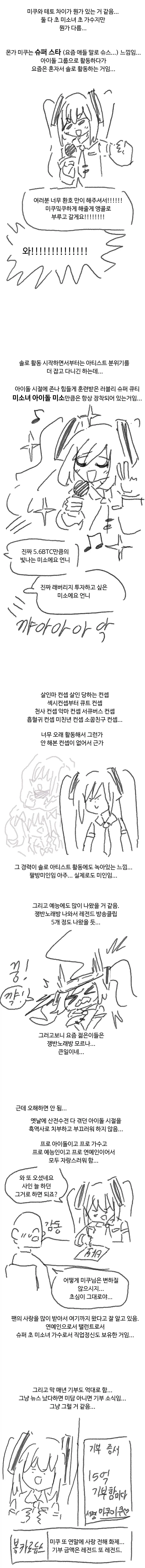 미쿠랑 테토를 보면 현실속 이런가수 같음.manwha