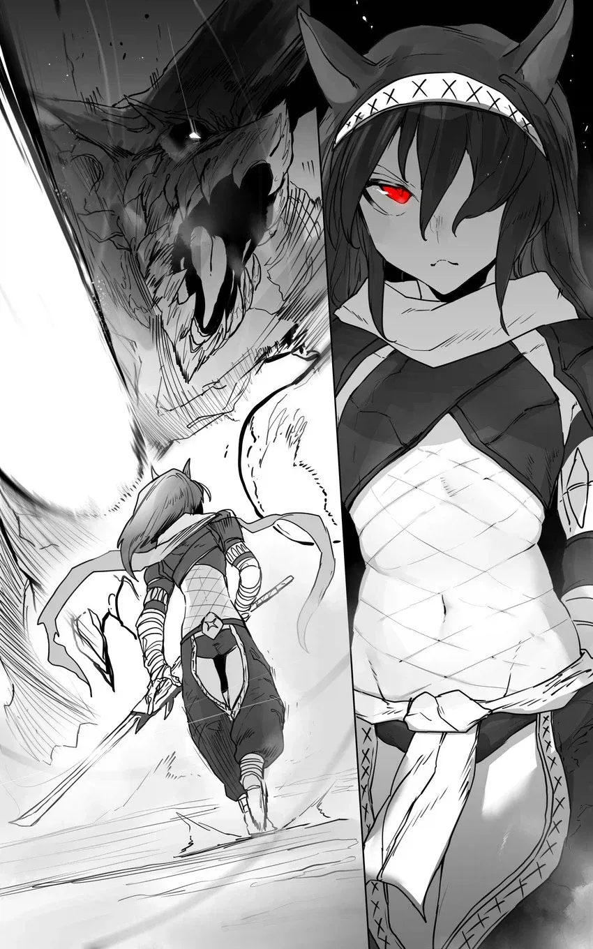 몬헌)키린을 사냥하는 여성헌터manga