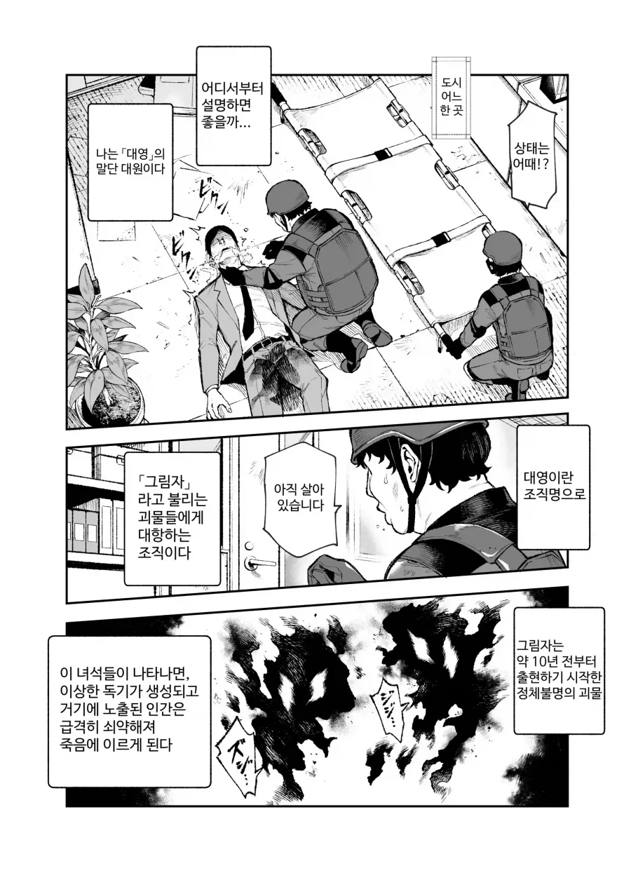 괴물과 전쟁중인 세상에서 괴물쪽 스파이돼는 망가 - 이미지 3