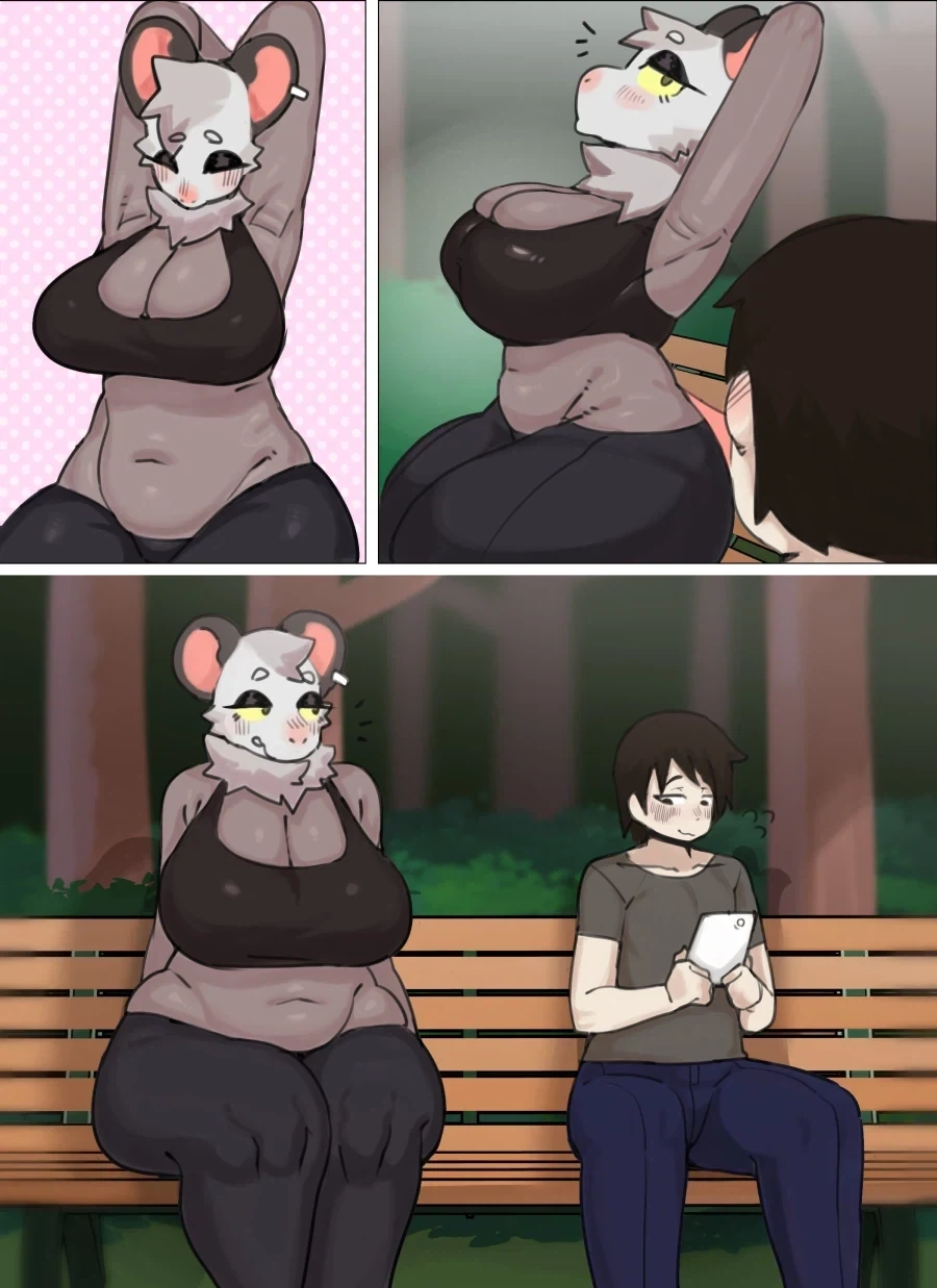 몸으로 플러팅하는 주머니쥐 눈나 만화