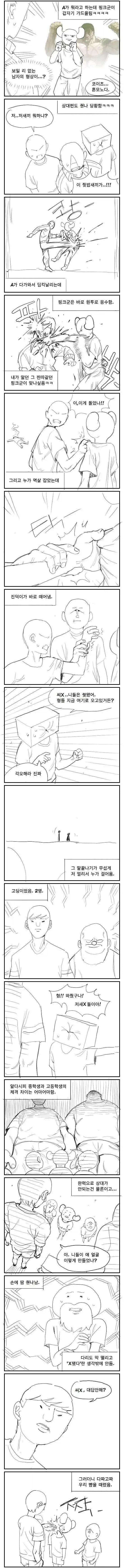 멸치 세명이 무신을 만난 만화 - 이미지 6