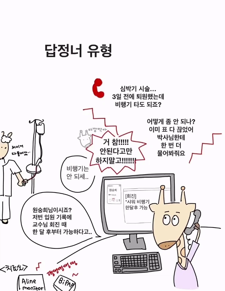 병원에 오는 문의전화.manwha - 이미지 4