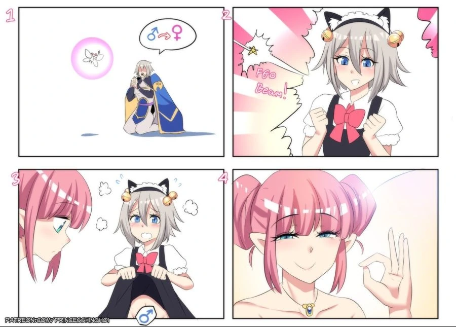 요정이 FGO 난릉왕의 소원을 들어주는 만화.manwha