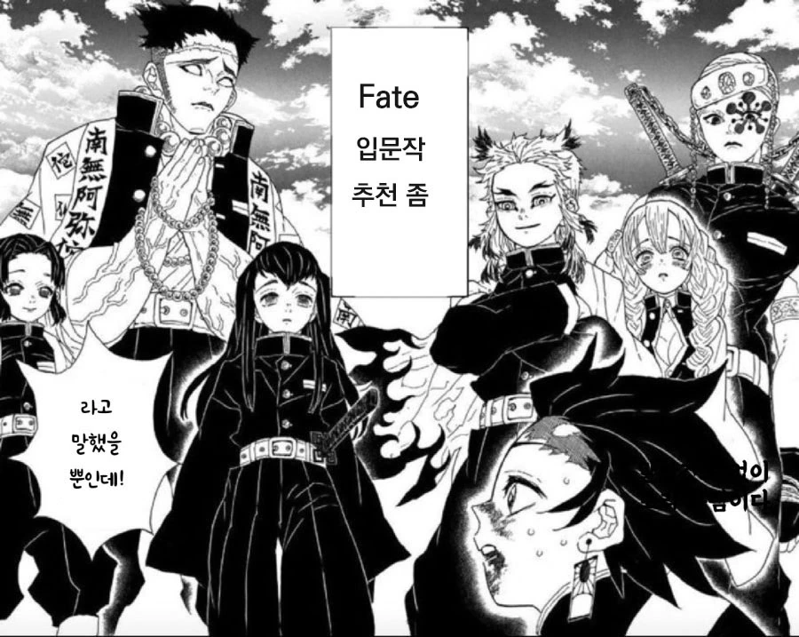 fate) 지주들이 fate 입문작 추천해주는 만화