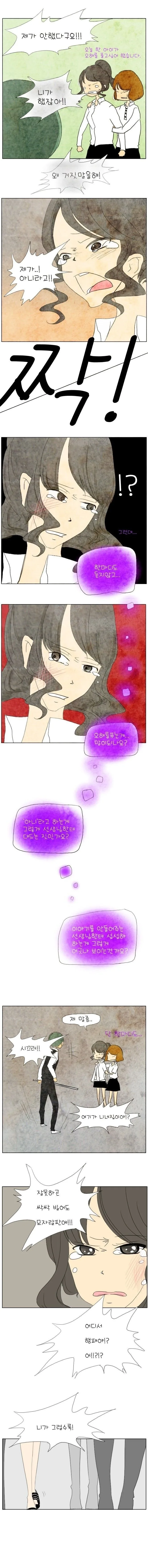 교권 추락하는 manhwa