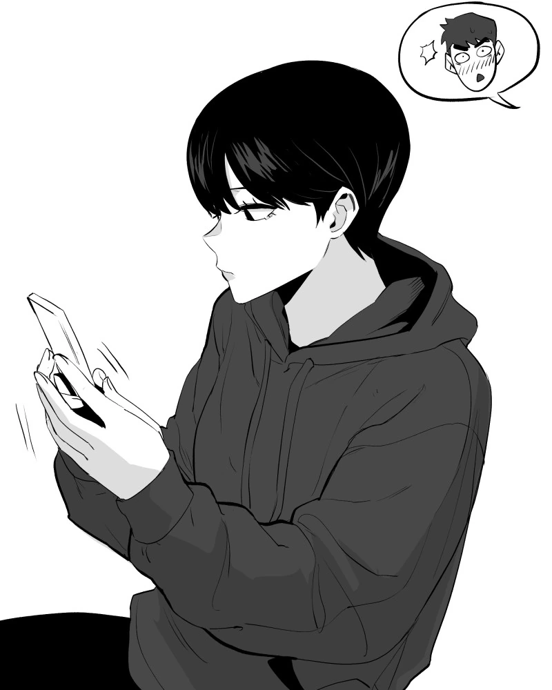 숏컷녀가 철벽치는 만화