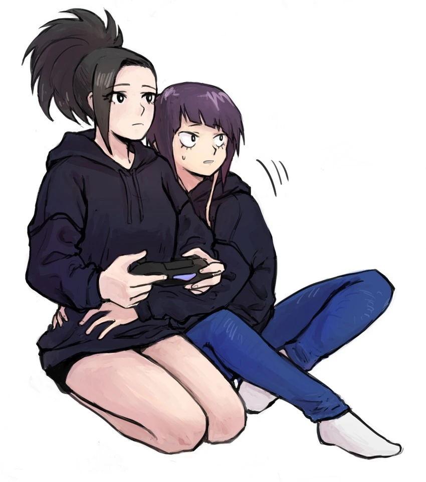 벌벌 떨면서 호러게임하는 여고생들.manga