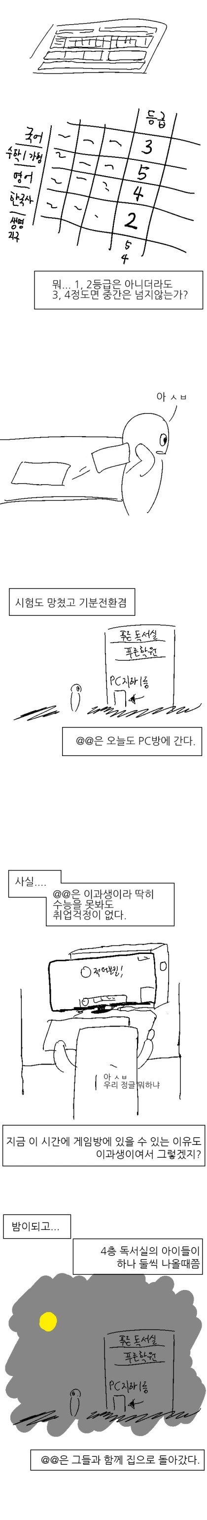 인생 낭비하는 사람들이 보면 좋은 만화.manwha