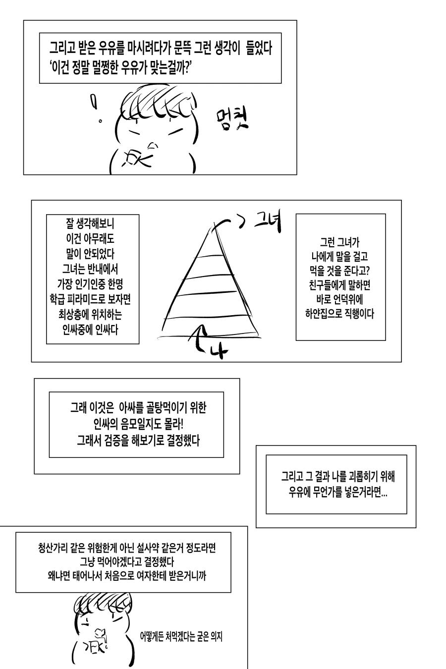대충 우유 검증하는 만화.manwha - 이미지 4