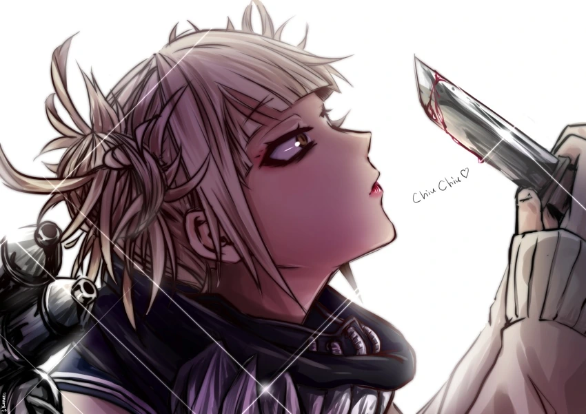 붉은 색과 미소가 잘 어울리는 여자아이.manga