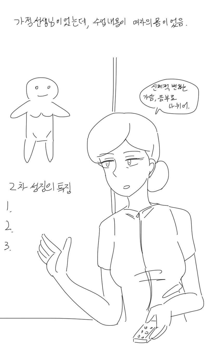 ㄱㅅ을 보여주는 참선생님.Manhwa