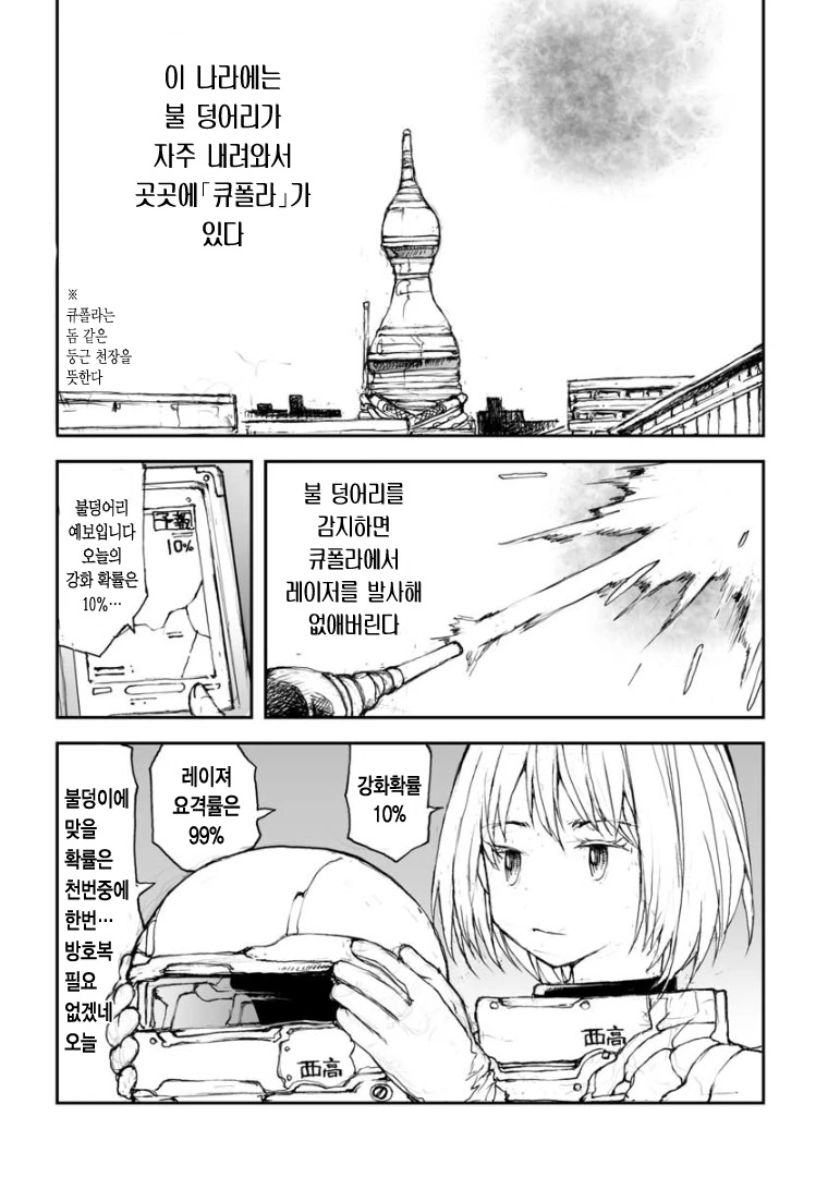 여고생이 운석 격추하는 만화.manga