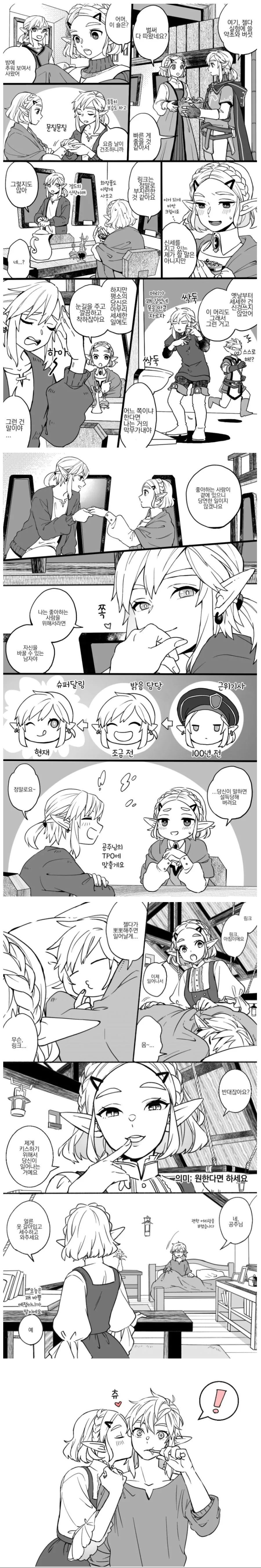 젤다 만화에 설탕을 약간 첨가한 만화.manga