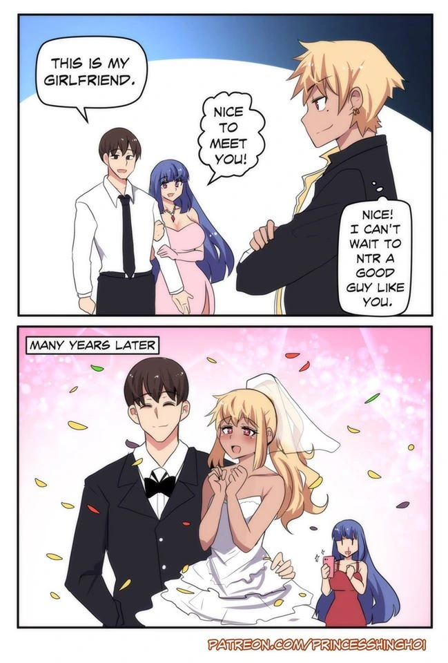 금발 양아치가 NTR 하는 만화