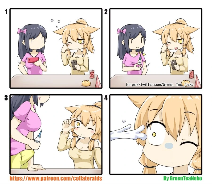 미소녀한테 안약 넣는 만화.manwha