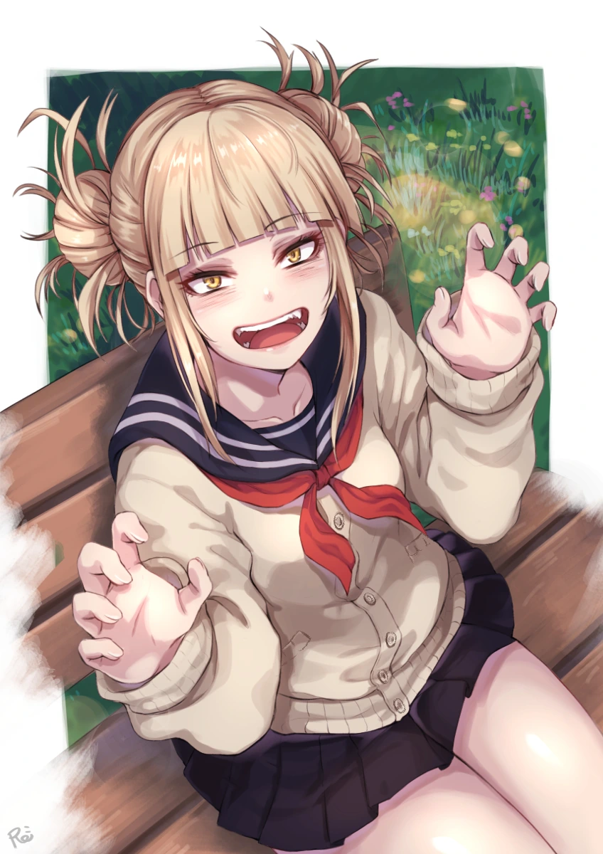 귀엽고 예쁘고 러블리한 금발 교복 미소녀.manga - 이미지 4
