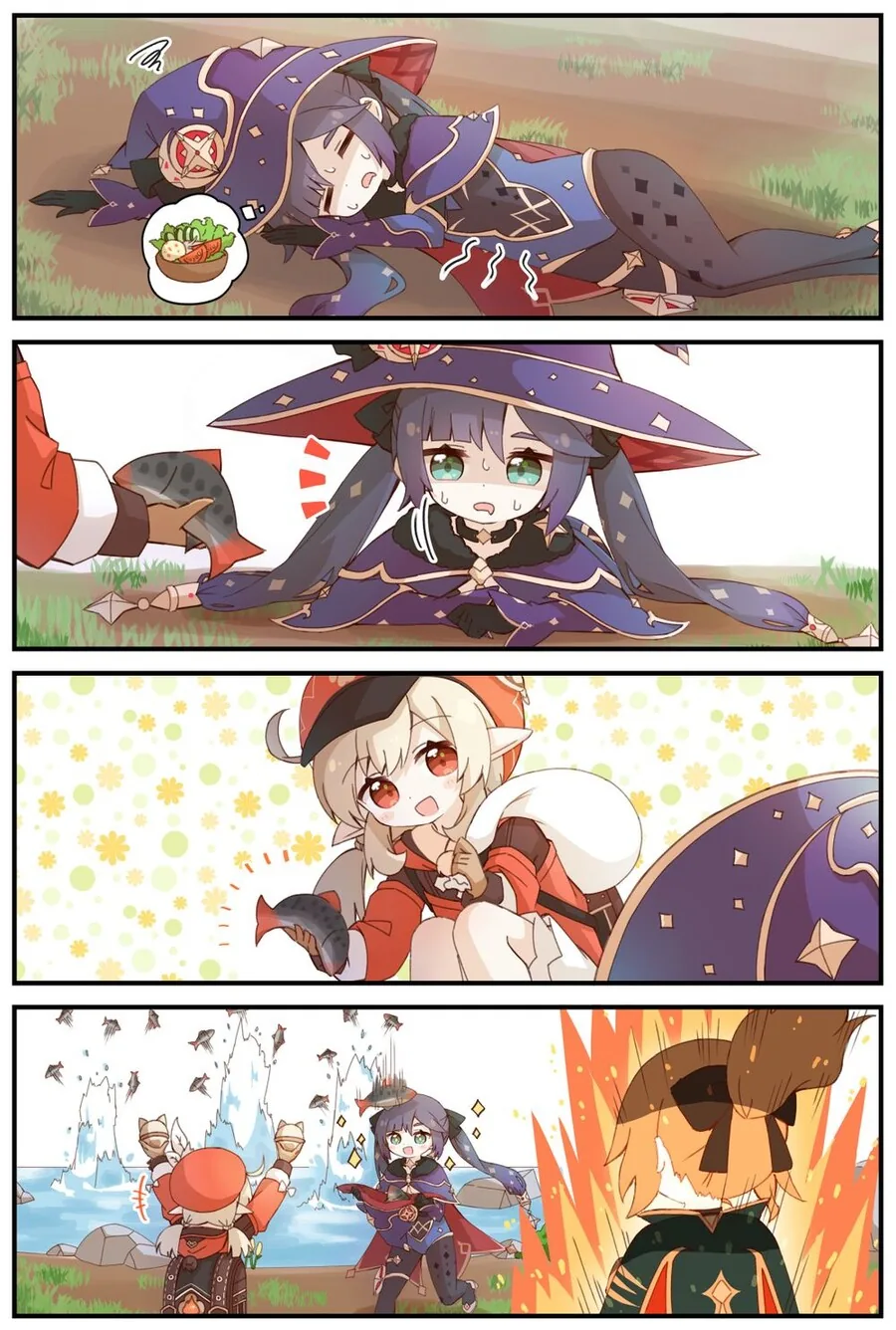 [원신] 클레와 모나.manhwa