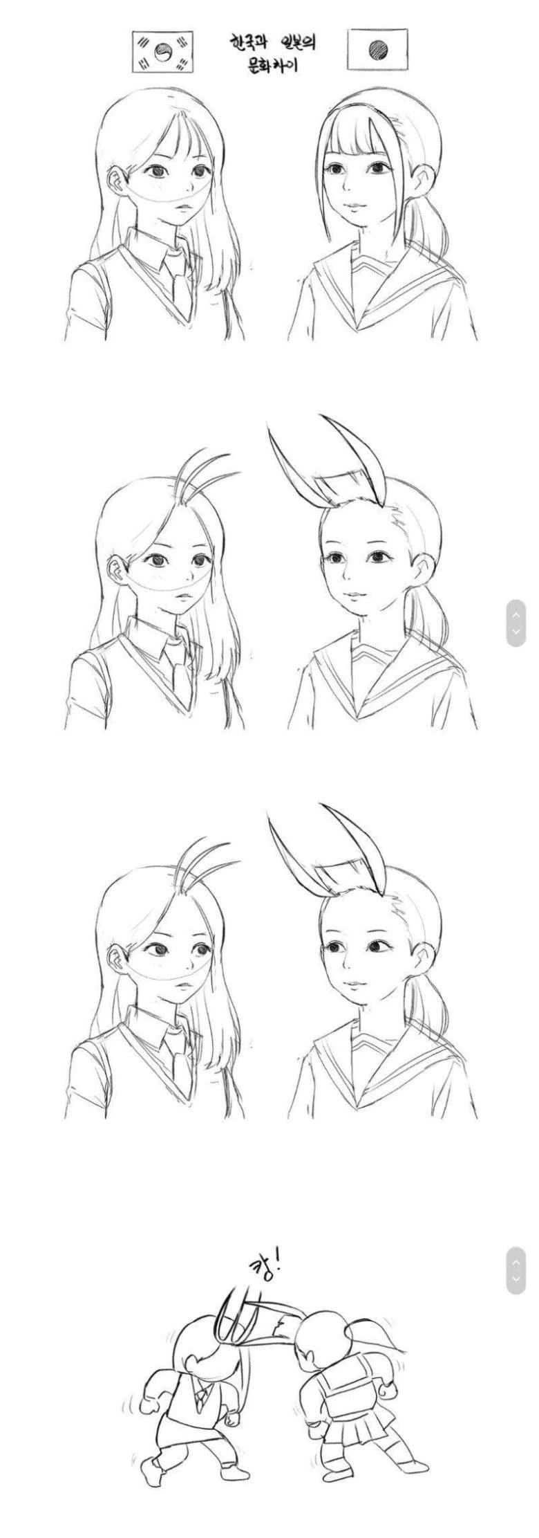 한국&일본 여고생의 진실 manhwa