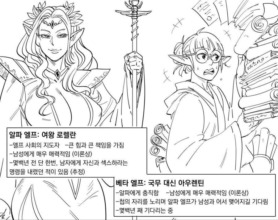 (baalbuddy)다양한 타입의 엘프녀들.manga - 이미지 3