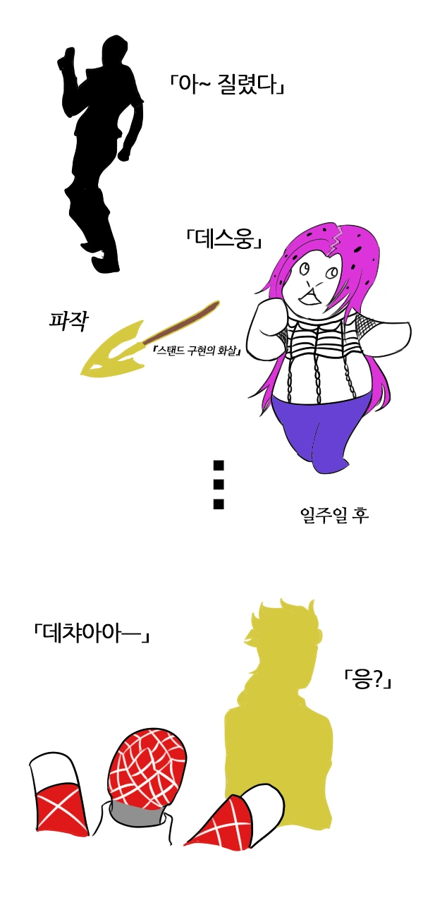 죠죠의 기묘한 모험 ~ 황금의 실장.manhwa